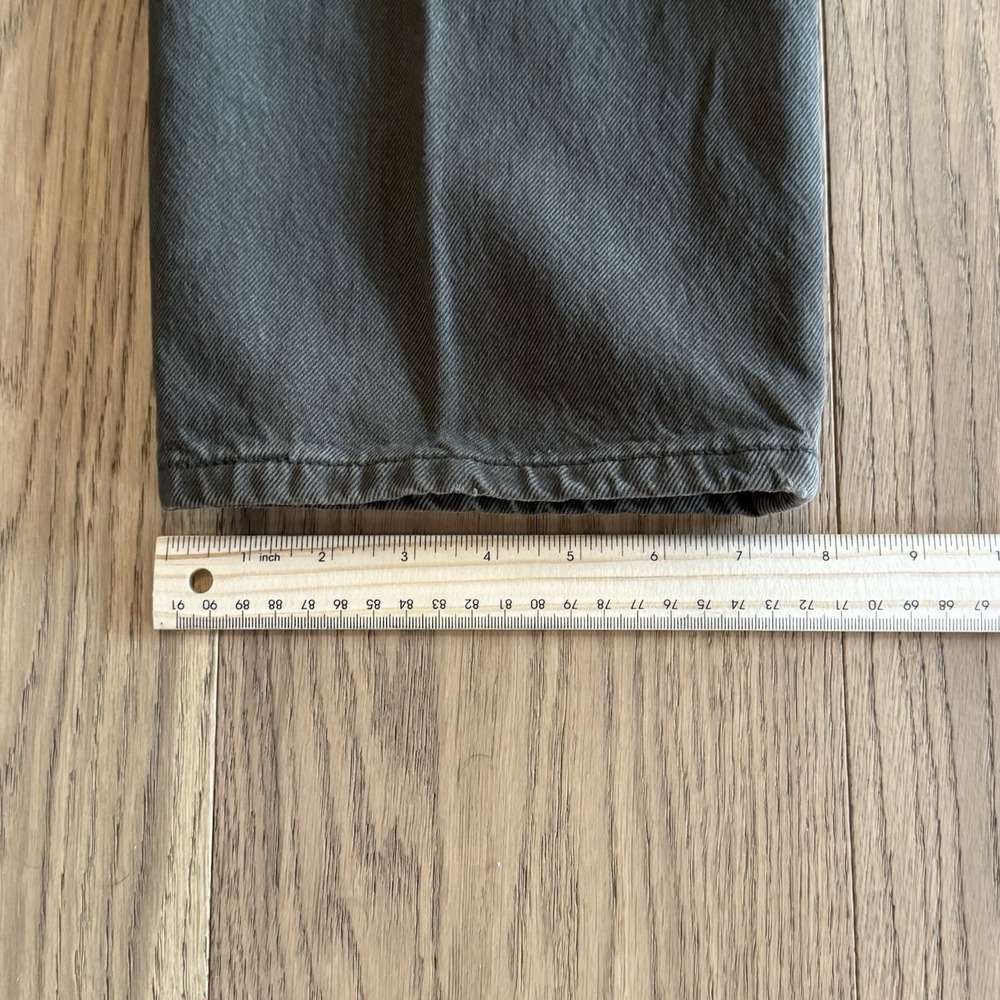 Vintage Levis 501xx Jeans Mens 34x32 Made in USA Olive Green Denim Military - Picture 15 of 15